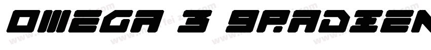 Omega 3 Gradient Italic字体转换